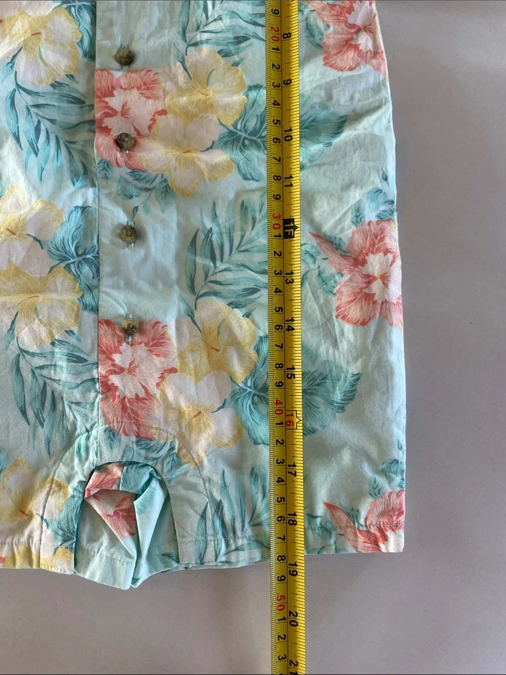 NWT Janie and Jack Aqua Tropical Romper Floral Shortalls 18-24 Month Cotton